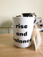 Load image into Gallery viewer, rise and balance mug
