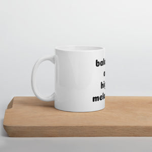 balanced and highly melenated mug