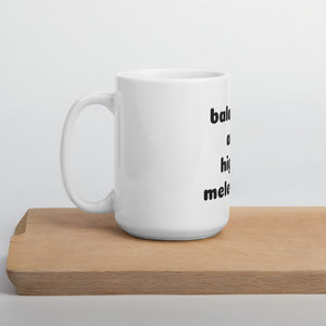 balanced and highly melenated mug